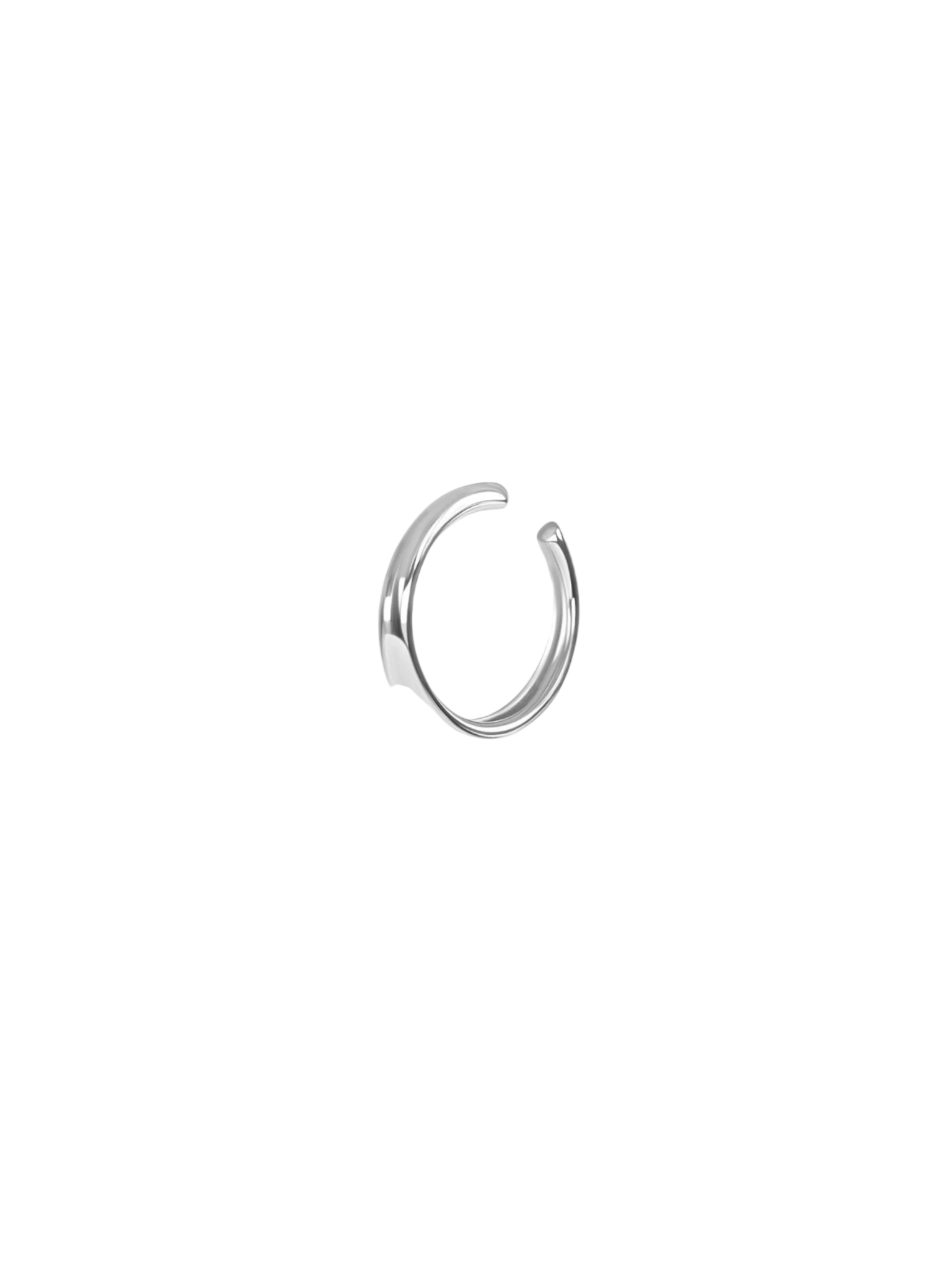 Thorn cuff, fluid, sterling silver